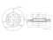 Front brake disc with Geomet® coating thumb