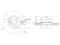 Front brake disc with Geomet® coating thumb