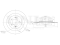 Rear brake disc thumb