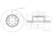 Rear brake disc thumb