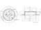 Rear brake disc thumb