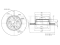 Rear brake disc thumb