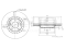 Front brake disc with Geomet® coating thumb