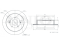 Rear brake disc thumb