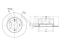 Rear brake disc thumb