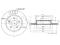 Rear brake disc thumb