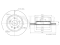 Rear brake disc thumb