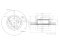 Front brake disc thumb