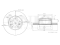 Front brake disc thumb