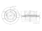 Front brake disc thumb