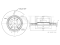 Rear brake disc with Geomet® coating thumb