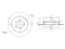 Rear brake disc with Geomet® coating thumb