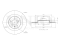Rear brake disc with Geomet® coating thumb