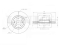 Front brake disc with Geomet® coating thumb