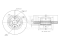 Front brake disc with Geomet® coating thumb