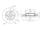Front brake disc with Geomet® coating thumb