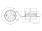 Rear brake disc thumb