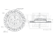 Rear brake disc thumb
