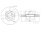 Front brake disc thumb