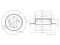 Rear brake disc thumb
