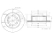 Rear brake disc thumb
