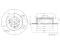 Rear brake disc thumb