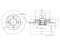Rear brake disc thumb