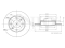 Rear brake disc thumb
