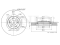 Front brake disc thumb