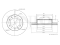 Front brake disc thumb