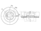 Rear brake disc with Geomet® coating thumb