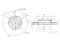 Front brake disc thumb