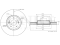 Front brake disc thumb