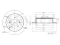 Rear brake disc thumb