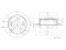 Rear brake disc thumb