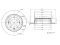 Rear brake disc thumb