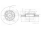 Front brake disc thumb