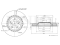 Front brake disc thumb