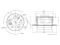 Rear brake disc thumb