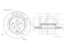 Rear brake disc with Geomet® coating thumb