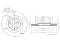Rear brake disc thumb