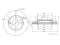 Front brake disc thumb