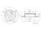 Rear brake disc thumb