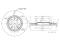 Rear brake disc thumb