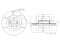 Front brake disc thumb