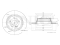 Rear brake disc thumb