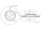 Front brake disc thumb