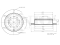 Rear brake disc thumb