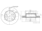 Front brake disc thumb