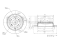 Rear brake disc thumb